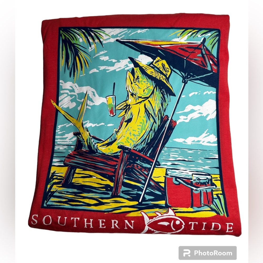 SOUTHERN TIDE SKIPJACK MEN'S SHORT SLEEVE POCKET GRAPHIC T-SHIRT.SZ.M.NWT